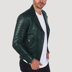 Kearny Leather Jacket // Green (3XL)