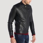 Haight Leather Jacket // Black (XS)