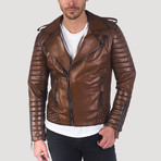 Junipero Leather Jacket // Light Brown (2XL)