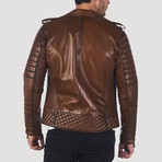 Junipero Leather Jacket // Light Brown (M)
