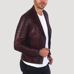 Bush Leather Jacket // Bordeaux (3XL)