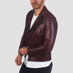 Bush Leather Jacket // Bordeaux (XL)