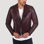 Bush Leather Jacket // Bordeaux (2XL)