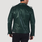 Jefferson Leather Jacket // Green (L)