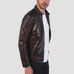 Skyline Leather Jacket // Chestnut (L)