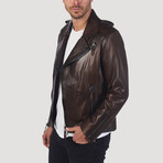 Franklin Leather Jacket // Chestnut (XL)