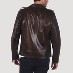 Franklin Leather Jacket // Chestnut (3XL)