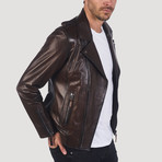 Franklin Leather Jacket // Chestnut (3XL)