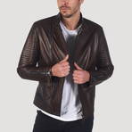 Buena Leather Jacket // Brown (2XL)
