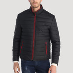 Filbert Leather Jacket // Navy (XS)