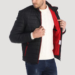 Filbert Leather Jacket // Navy (S)