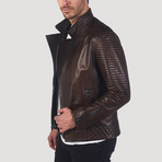 Buena Leather Jacket // Brown (S)