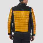 Macondray Leather Jacket // Yellow + Black (L)