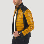 Macondray Leather Jacket // Yellow + Black (M)