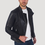 Stockton Leather Jacket // Black (XL)