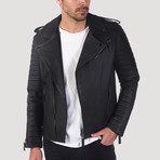 Guerro Leather Jacket // Brown Taffeta (S)