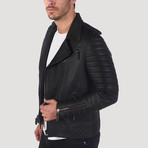 Guerro Leather Jacket // Brown Taffeta (M)