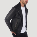 Guerro Leather Jacket // Brown Taffeta (L)