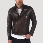 Hyde Leather Jacket // Chestnut (XS)