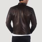 Hyde Leather Jacket // Chestnut (3XL)
