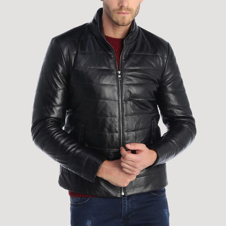 Lombard Leather Jacket // Black (L)