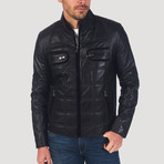 Ross Leather Jacket // Black (XL)
