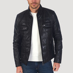 Ross Leather Jacket // Black (L)