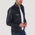 Ross Leather Jacket // Black (3XL)