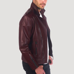 Gough Leather Jacket // Bordeaux (M)