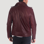 Gough Leather Jacket // Bordeaux (M)