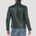 Alemany Leather Jacket // Green (3XL)