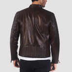 Sutter Leather Jacket // Brown (XS)