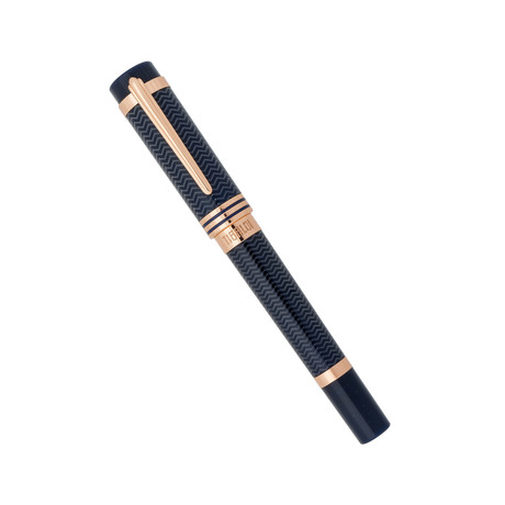 TIBALDI by Montegrappa // New York Rollerball // Blue Rose Gold Plated