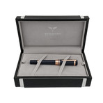 TIBALDI by Montegrappa // New York Rollerball // Blue Rose Gold Plated