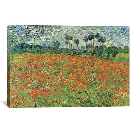 Field Of Poppie // Vincent van Gogh // 1890 (18"W x 26"H x 0.75"D)