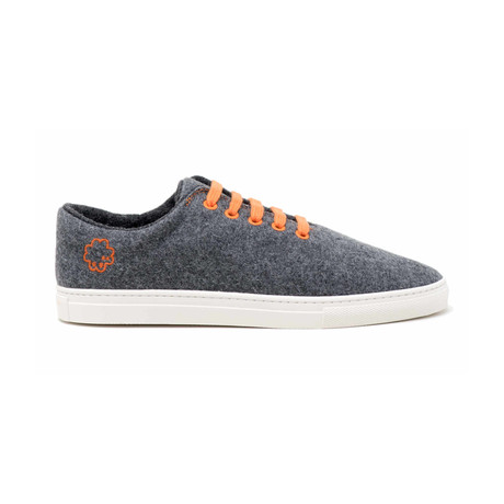 Sneaker // Light Grey + Orange (Euro: 41)