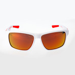 Mojo Sunglasses // White + Orange