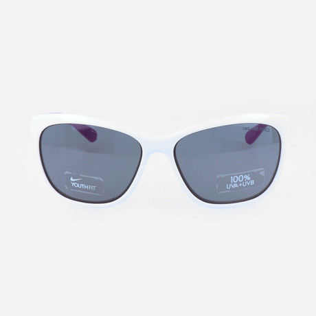 Trophi Sunglasses // White + Purple