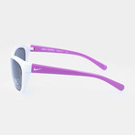 Trophi Sunglasses // White + Purple