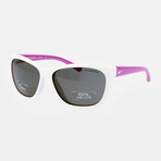 Trophi Sunglasses // White + Purple