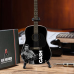 Johnny Cash // Photo Tribute Mini Acoustic Guitar Replica