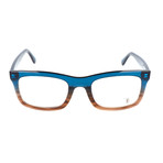 Larson Optical Frame // Blue + Brown