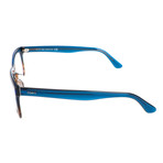 Larson Optical Frame // Blue + Brown