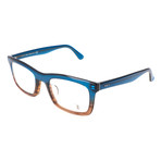 Larson Optical Frame // Blue + Brown
