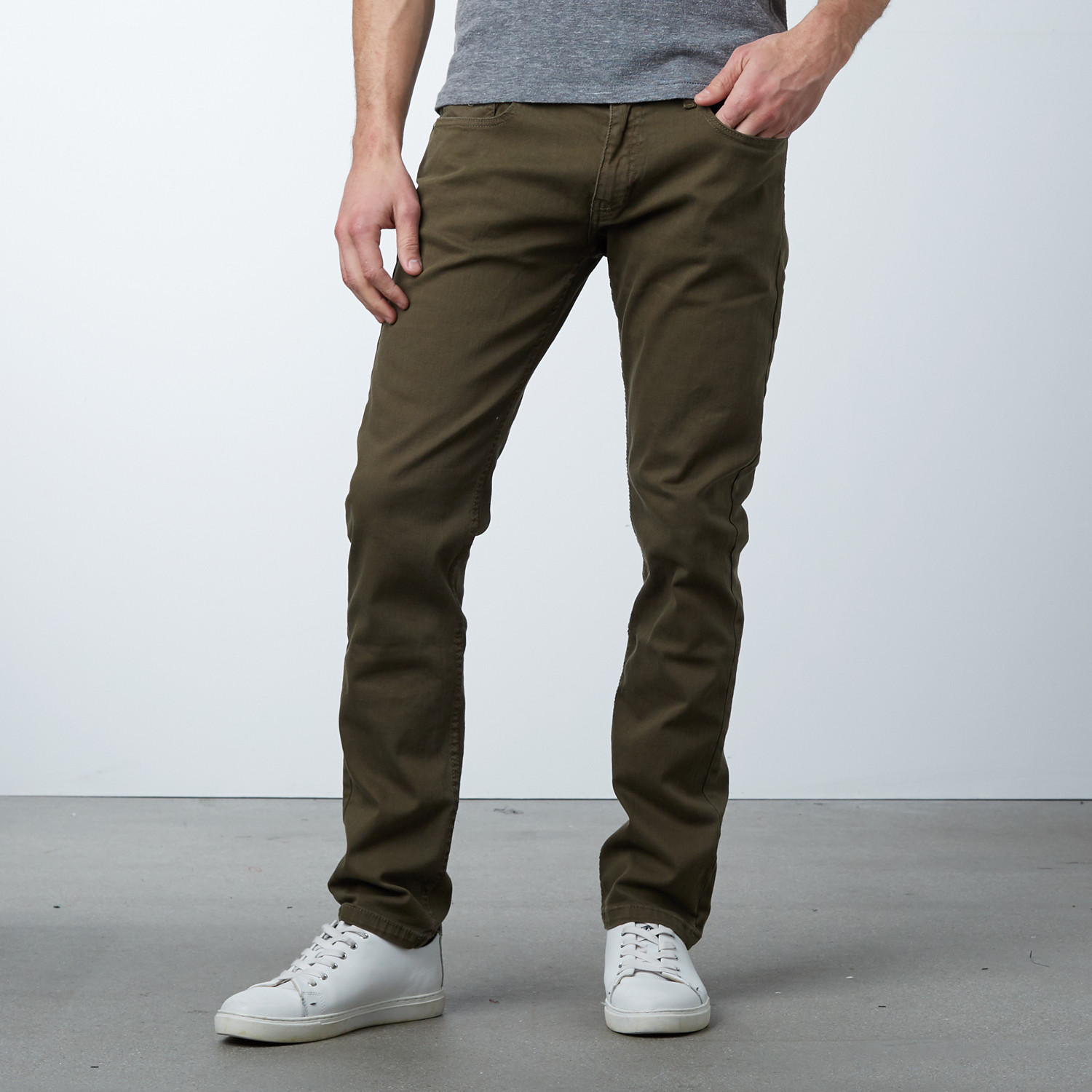 Classic Jeans // Olive (30WX30L) - Xray Jeans - Touch of Modern