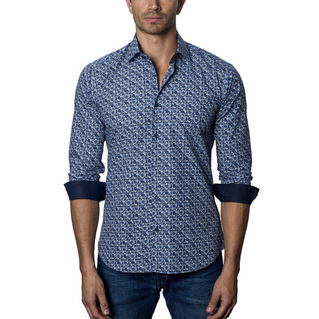Woven Button-Up // Blue (XS)