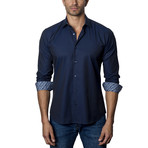 Woven Button-Up II // Navy (S)