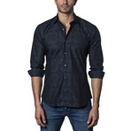 Woven Button-Up IV // Navy (S)