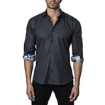 Woven Button-Up III // Black (XS)
