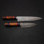 Damascus Chef Knife Set // 2 Piece // 9141